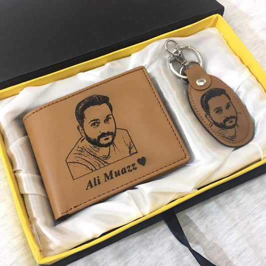 LEATHER CUSTOMIZABLE WALLET & KEY RING