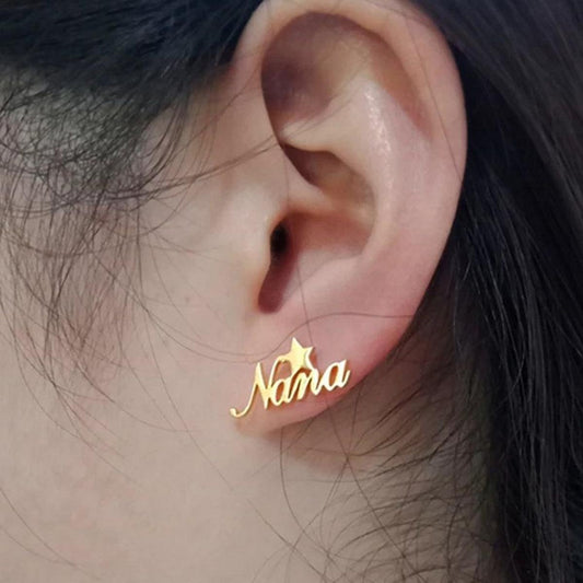 Golden Name customiizable ear rings